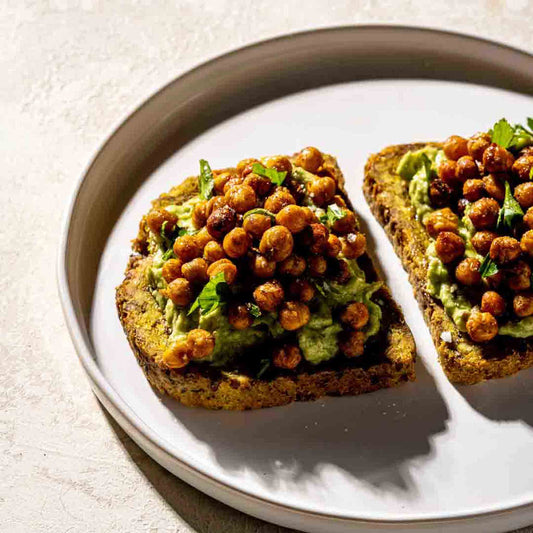 Turmeric with spiced chickpeas and avocado