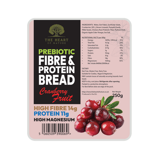 Prebiotic Seeded Slices with Cranberries 12-Pack